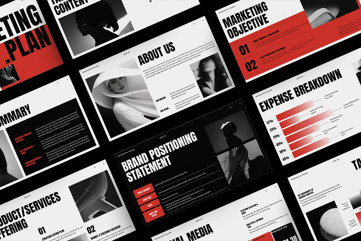 Marketing Plan Presentation Template, a Presentation Template by DesignCrest (Photo 4 of 14)