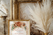 Boho 8x10 table sign number mockup, an Advertising Mockup by Blush Roses Print (Thumbnail 5 of 8)