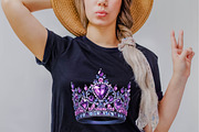 Purple Diamond Queen Tiara Sublimat, an Illustration by SVGArt (Thumbnail 6 of 9)