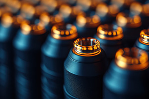 Close-up view of multiple beverage c, a Photo by Tanuart