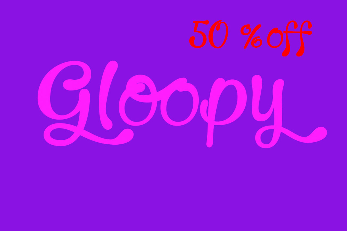 Gloopy, a Script Font by Eurotypo (Photo 1 of 6)