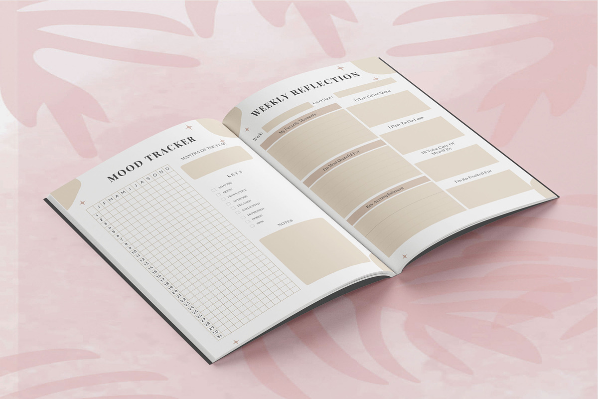 Dream Life Self-Care Journal, a Design Template by Book2bees (Photo 3 of 4)