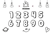 Chubby Outline- Fun Kids Bubble Font, a Sans Serif Font by KiddoGlyphs Studio (Thumbnail 5 of 5)