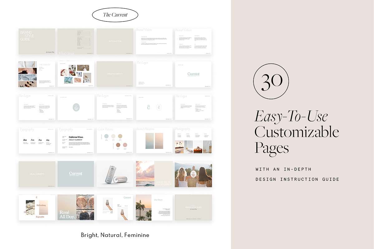 Current Brand Style Guide Template, a Books & Magazine Mockup by Chloe Leonard Studio (Photo 2 of 6)