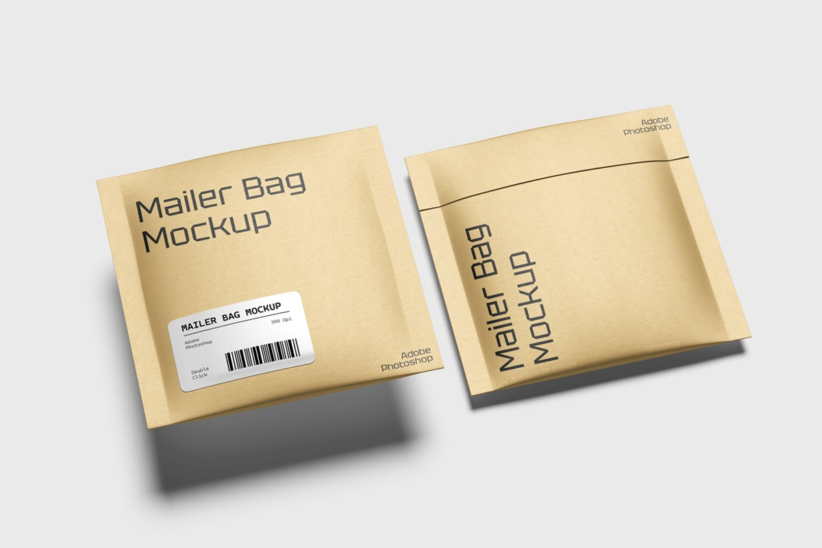 Mailer Bag Mockup, a Packaging Mockup by Pexelyou (Photo 3 of 5)