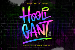 Hooligant – Graffiti Tag Font