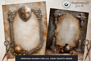 Medieval Fantasy Backgrounds & Frame, a Background Graphic by ThatsDesignArt (Thumbnail 10 of 10)