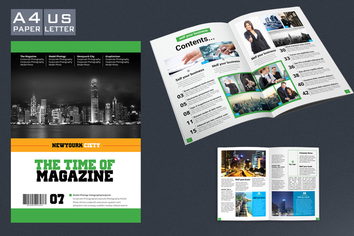Time Magazine Template, a Magazine Template by artico