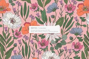 Brittle Botanical Pattern & Graphics