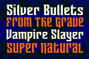 Sunrise Till Sunset - Vampire Font