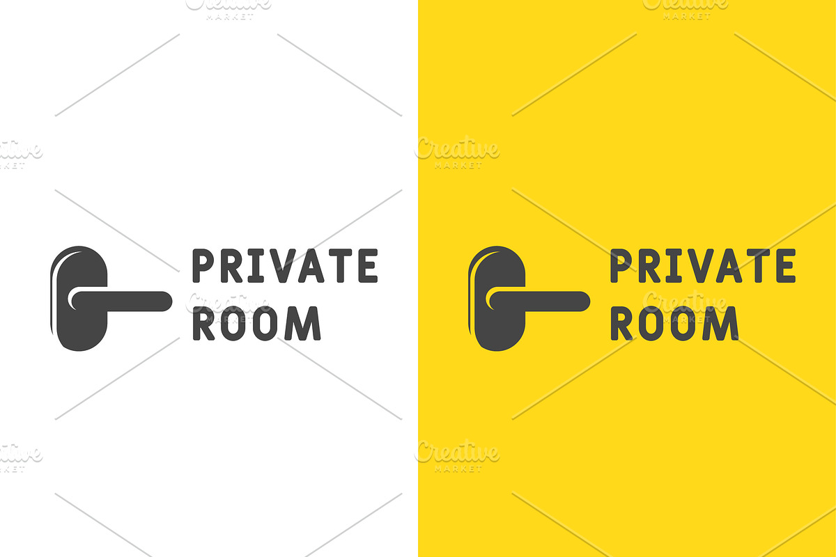 Door Handle Logo Design Icon, a Branding & Logo Template by Morvana Crew