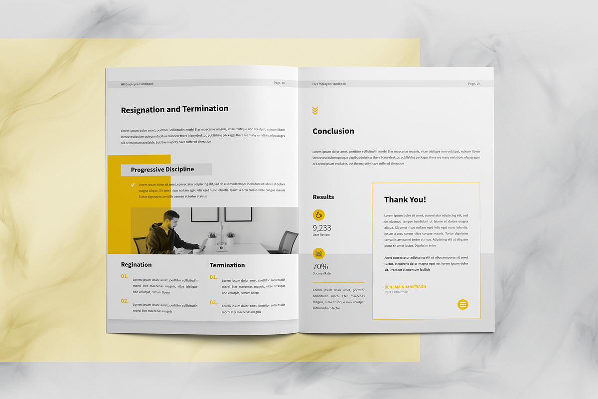 HR / Employee Handbook, a Brochure Template by Orcshape Studio (Photo 8 of 9)