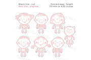 Movable Doll SVG for Laser Cutting, an Object Graphic by Bubert Art (Thumbnail 3 of 8)