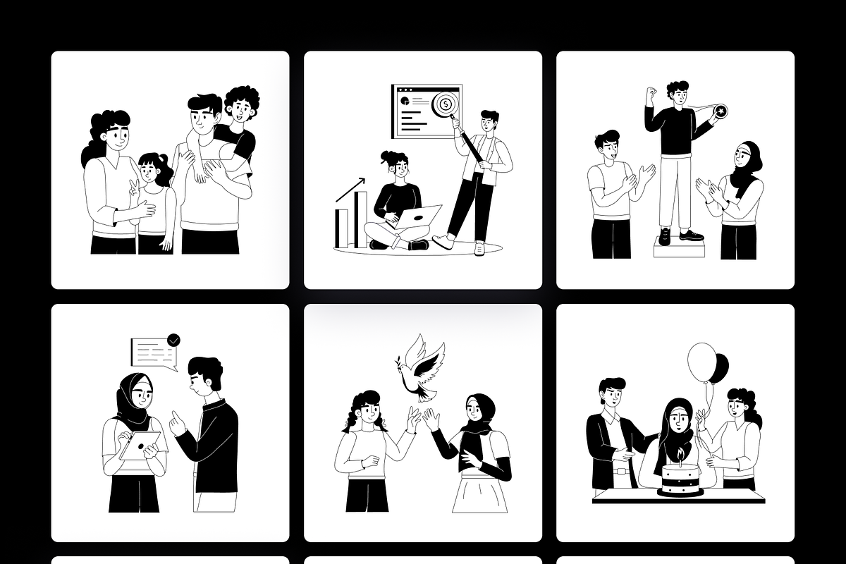 Animated Multicultural Illustrations, a Person Illustration by Prosymbols (Photo 10 of 11)