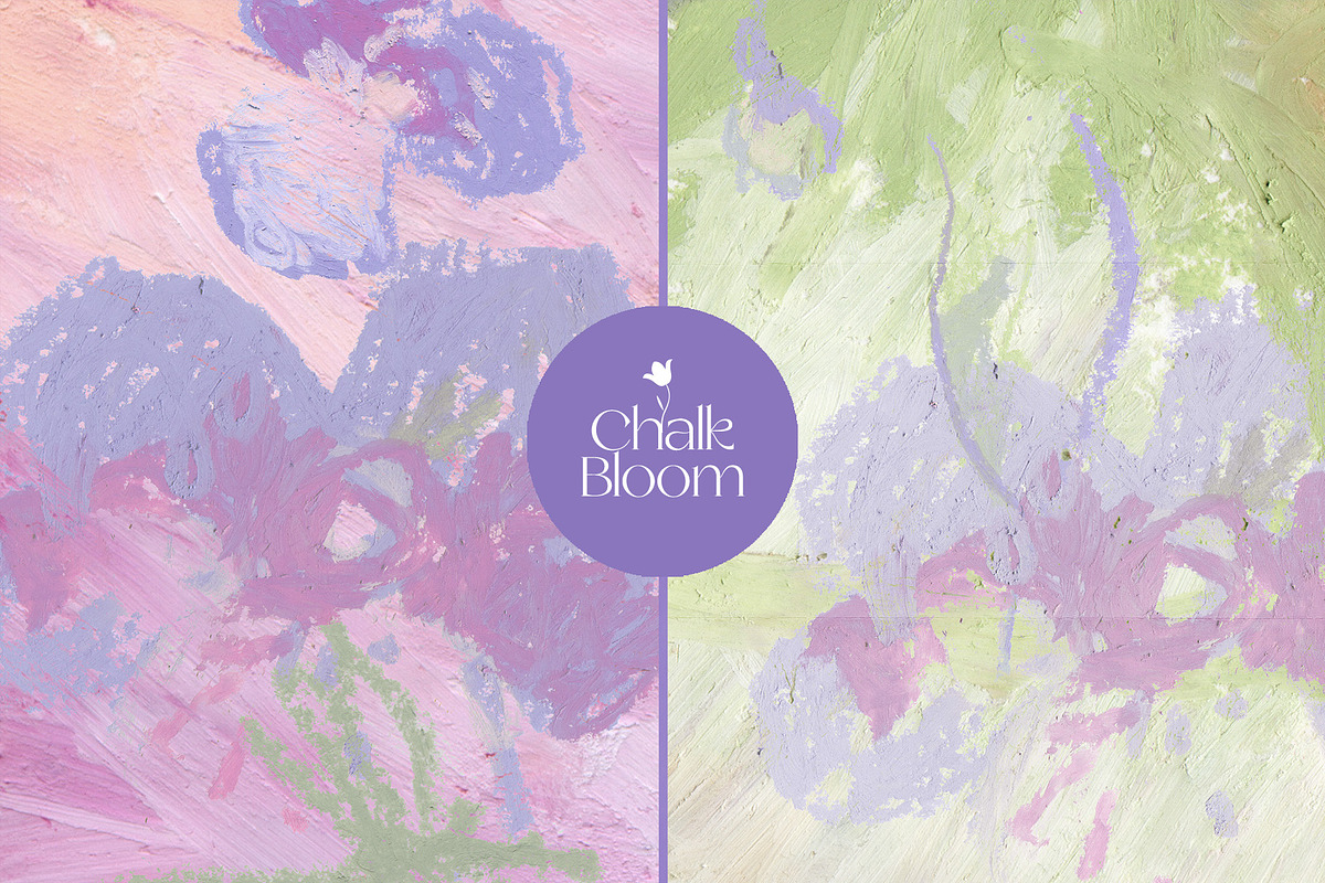 Chalk Pastel Botanical Textures, a Texture Illustration by Elena Pimonova (Photo 9 of 10)
