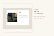 Fat Cat Illustrations, Set 30, an Animal Illustration by LanternkinStudio (Thumbnail 3 of 14)