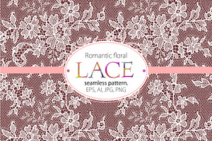 Romantic Lace Seamless Pattern.