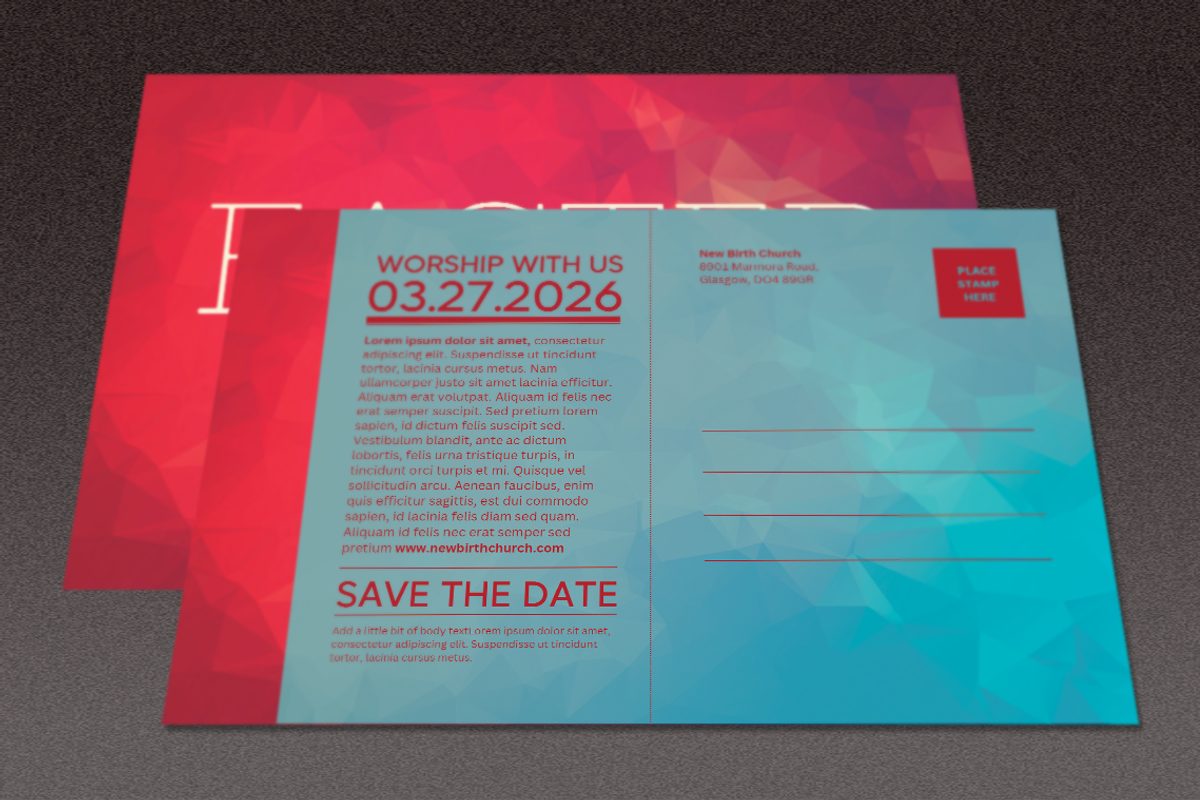 Easter Sunday Church Mailer | Canva, a Flyer Template by loswl (Photo 5 of 8)