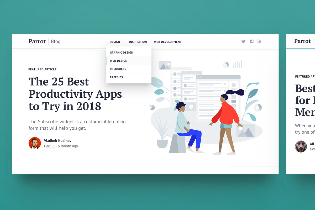 Parrot: Bootstrap Blog Template, a Bootstrap Template by Nice, Very Nice (Photo 1 of 6)