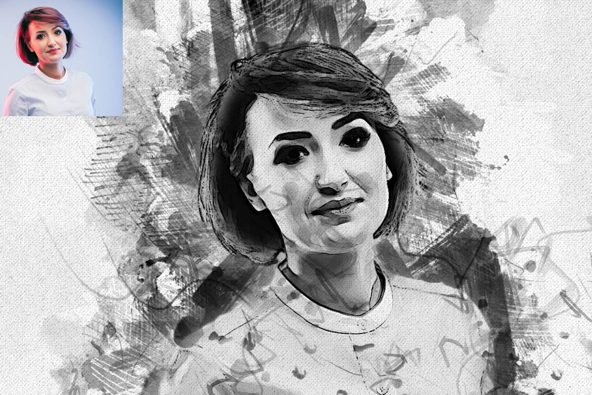 Ink Art Photoshop Action, an Action Add-On by MRI STUDIO (Photo 3 of 13)
