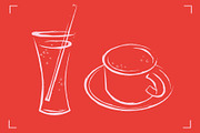 DRINKS LINE ART SET (12 ELEMENTS), a Food Illustration by Bonfloret Studio (Thumbnail 6 of 6)
