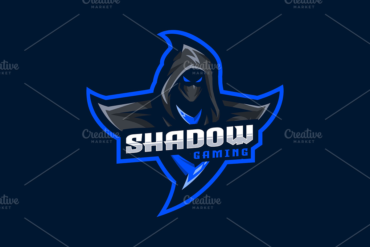 Shadow Mascot Esport Logo, a Branding & Logo Template by prps.std (Photo 3 of 3)