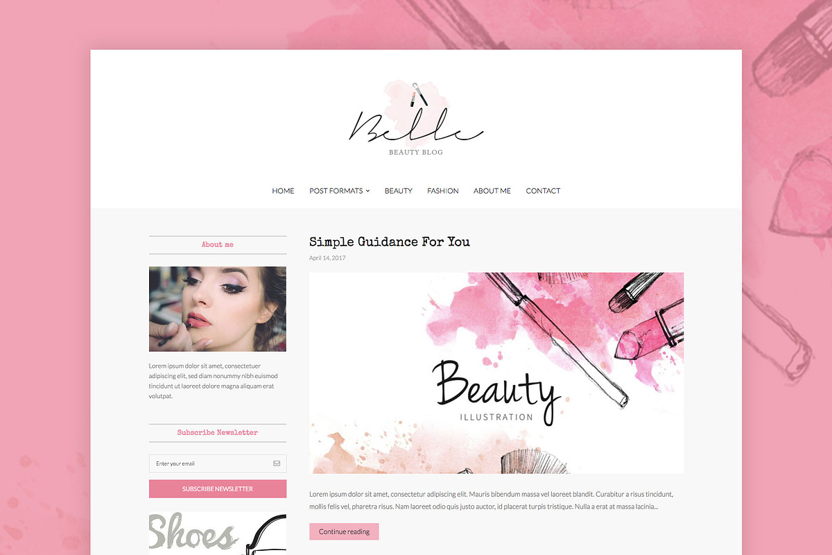 Belle - Fashion WordPress Theme, a WordPress Template by EasyBlog Themes (Photo 1 of 4)