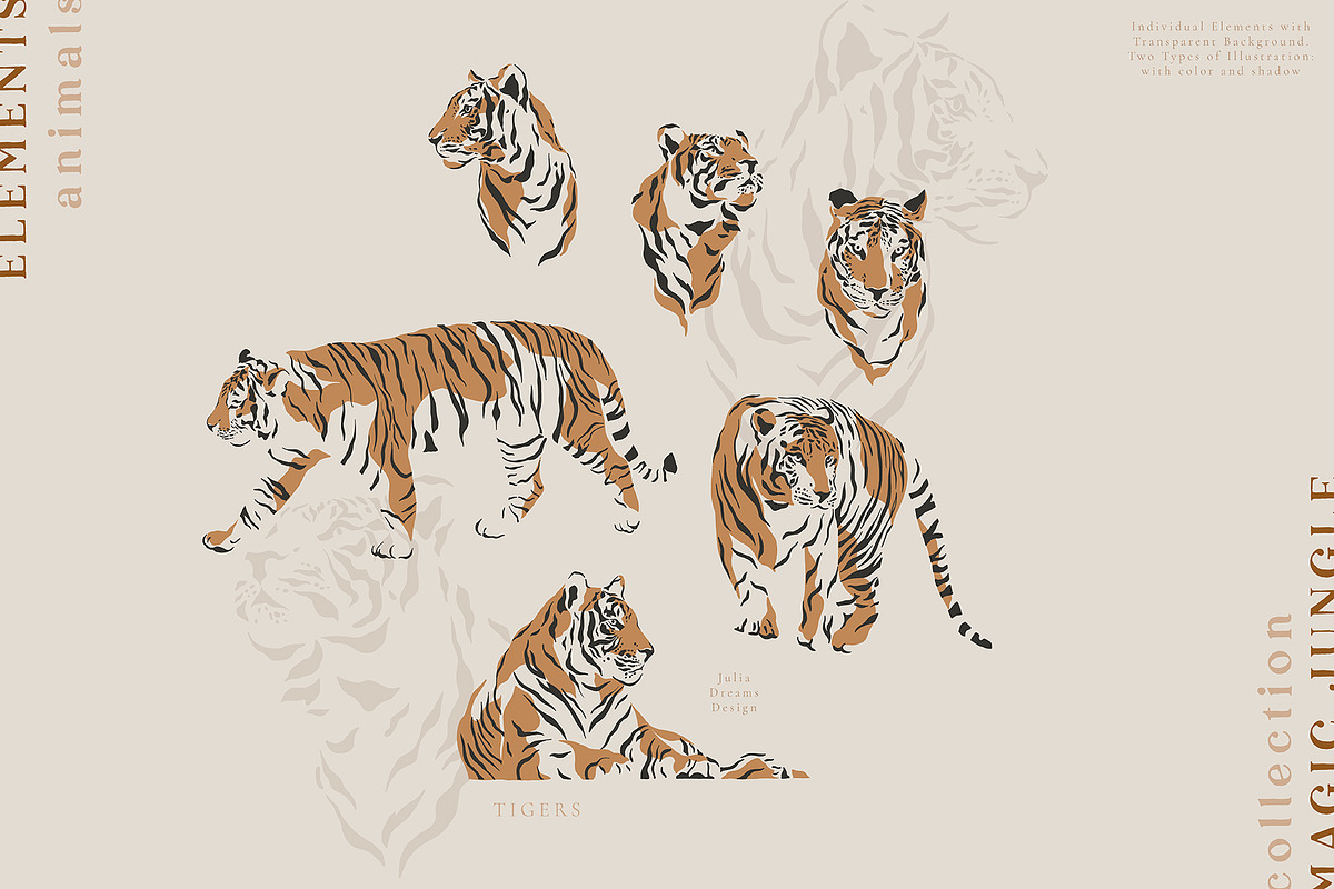 Magic Jungle Collection, an Animal Illustration by Julia Dreams (Photo 6 of 11)