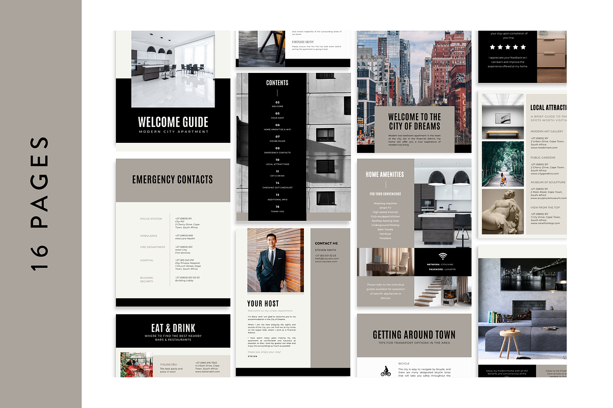 City Airbnb Superhost Welcome Book preview 2