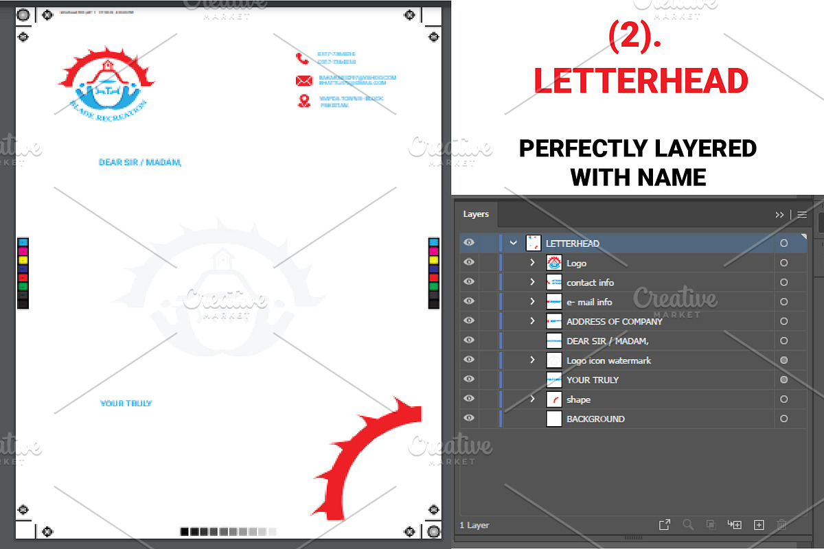 Adventure-Inspired Stationery Design, a Stationery Template by Design Fusion (Photo 3 of 4)
