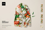 Crepe de Chine Silk Scarf Mockup Set, a Mask Mockup by creatsy5 (Thumbnail 1 of 8)