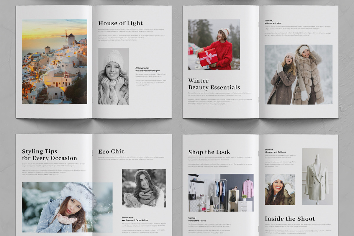 Winter Magazine Template, a Magazine Template by ContestDesign (Photo 3 of 3)