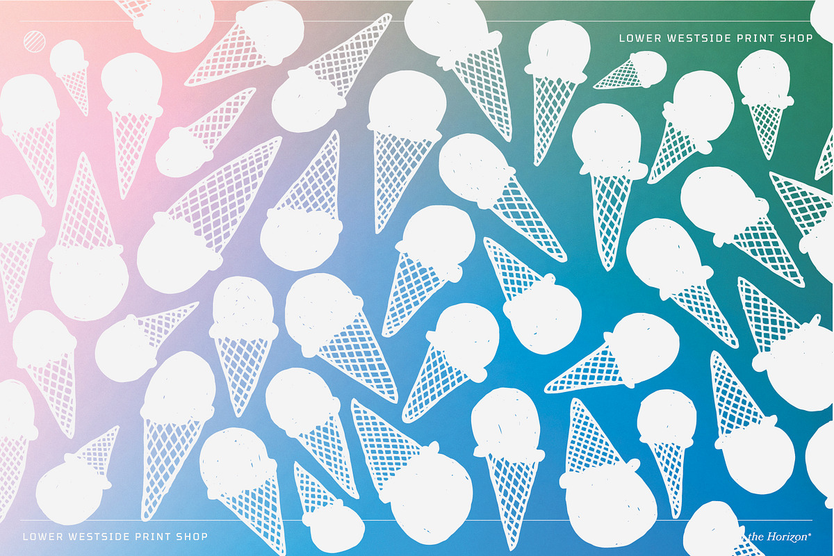 56 Ice Cream Cones, an Illustration by Lower Westside Print Shop (Photo 4 of 5)