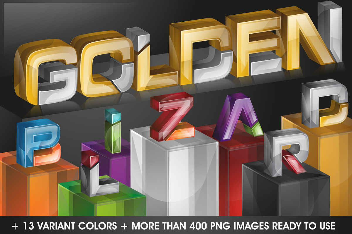 MEGA PACK 3D LETTERING preview 2