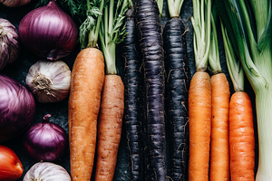 Fresh assortment of vegetables, a Food & Drink Photo by MistyDay
