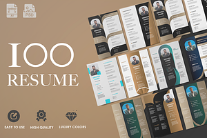 100 Resume - luxury templates
