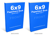 6x9 Paperback Book Mockup -PS Action, a Print Template by Cover Actions Premium (Thumbnail 5 of 6)