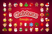 Christmas Emojis Set, an Emoji Icon by Voysla's Shop (Thumbnail 1 of 8)