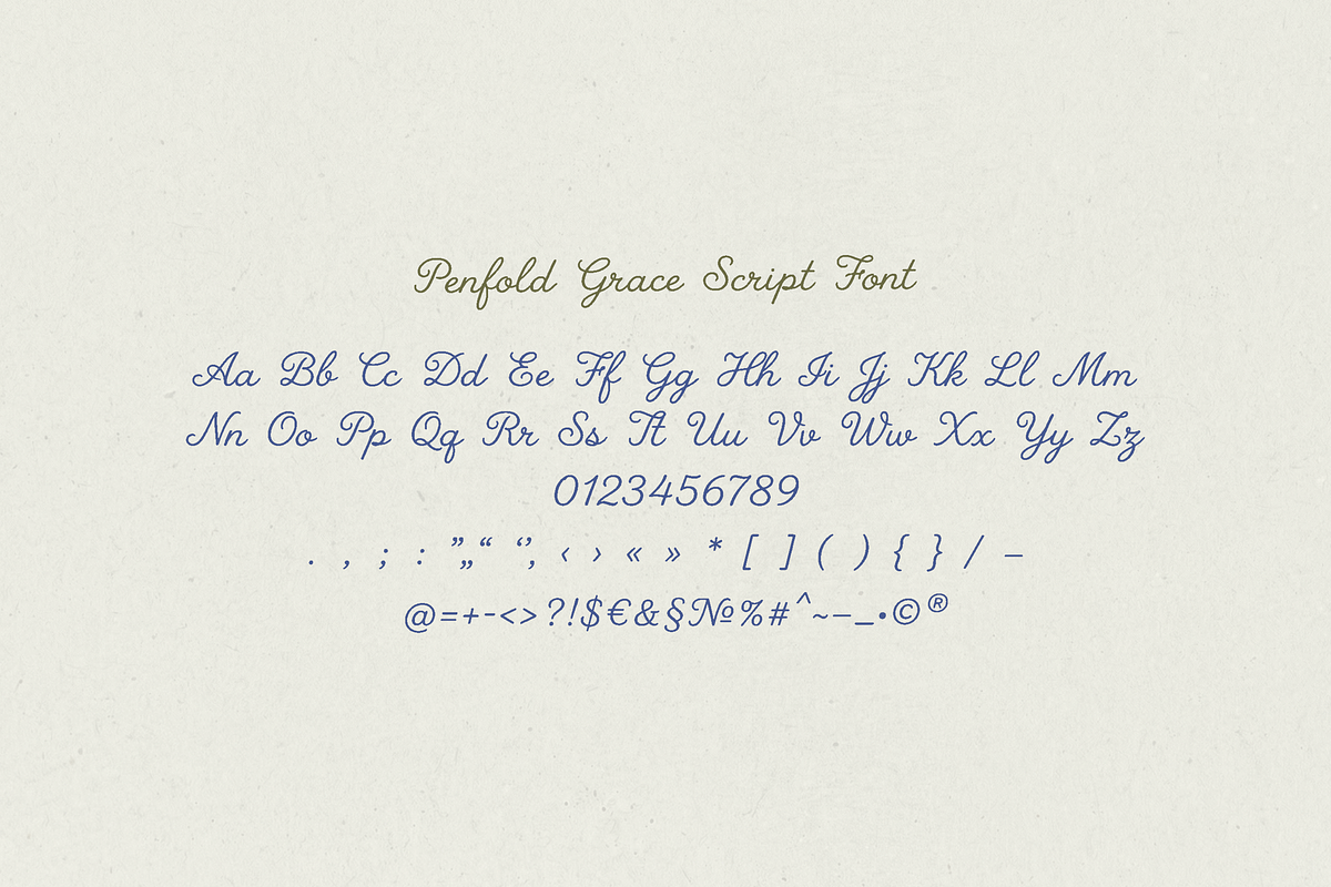 Penfold Grace Font, a Script Font by gafaroff studio (Photo 8 of 8)