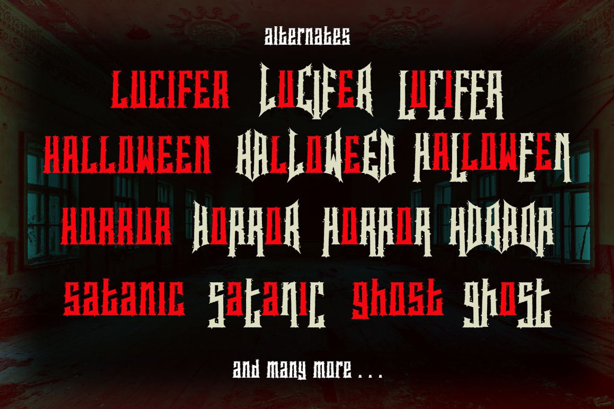 Spookies Identity - Horror Font, a Blackletter Font by PutraCetol Studio (Photo 10 of 11)