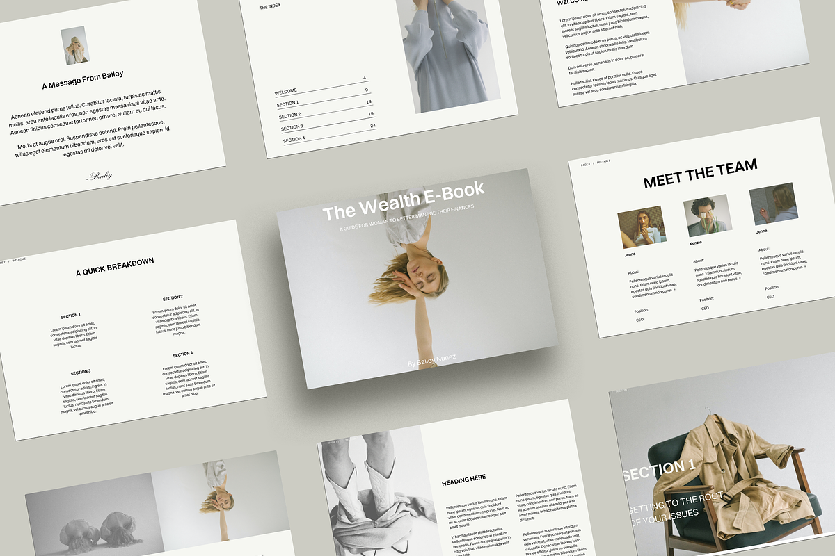 Zoe | Canva E-Book Template, a Presentation Template by Alana Designed (Photo 1 of 10)