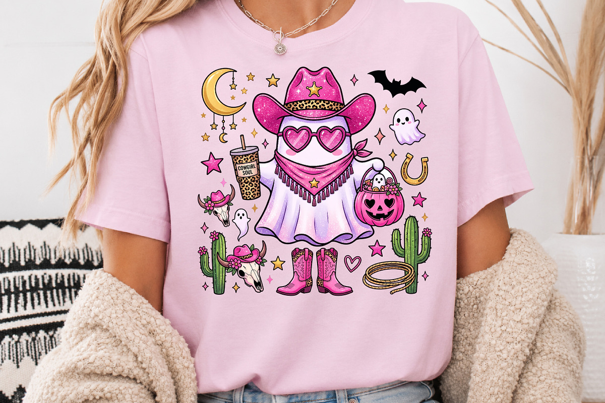 Howdy Halloween Ghost Sublimation, a Seasonal Illustration by Rose Art (Photo 4 of 5)