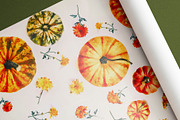 Pumpkin Fest Watercolor Pattern, a Pattern Graphic by MouseGrey (Thumbnail 3 of 10)
