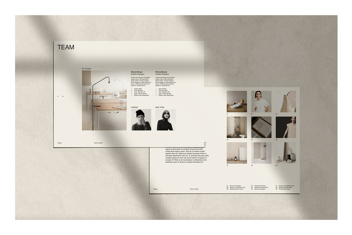 Neue Services Guide, a Brochure Template by T E M P L Y (Photo 8 of 13)
