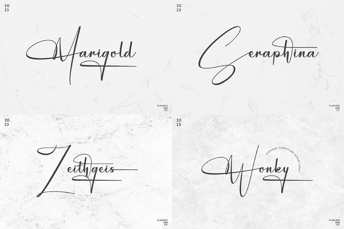 Elegant Script Font Bundle, a Script Font by Flawless And Co (Photo 2 of 11)