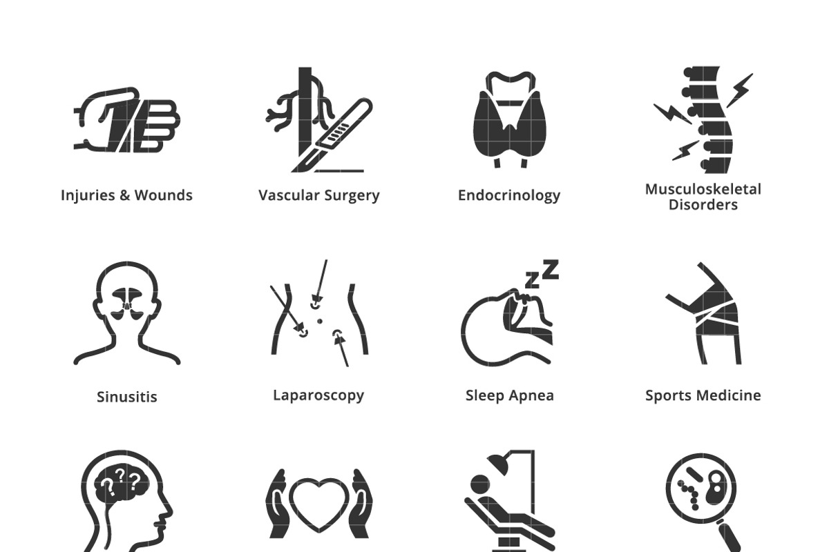 Medical Services & Specialties Icons, an Icon by introwiz1 (Photo 3 of 3)