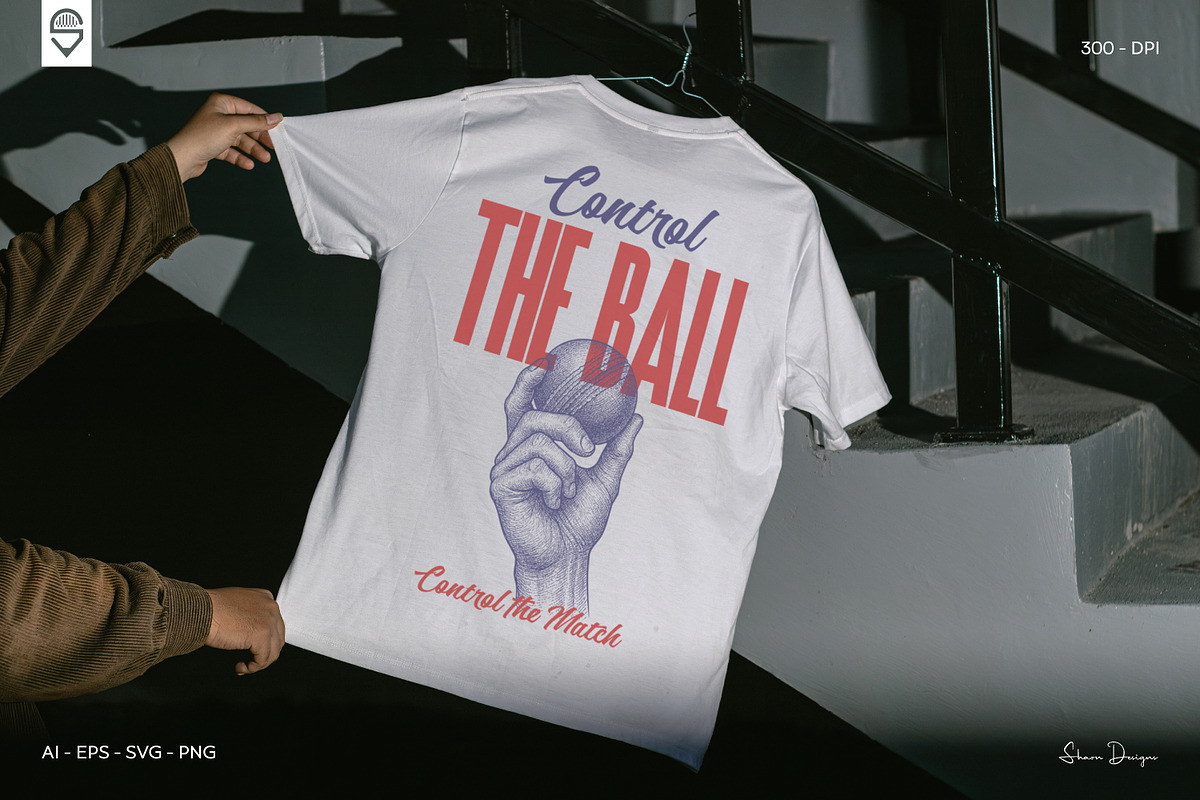 Motivational Cricket Sports T-Shirt, a Sport Illustration by shaondesigns (Photo 4 of 6)