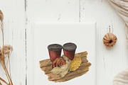 Autumn Cafe watercolor, a Seasonal Illustration by LiChu Art (Thumbnail 9 of 9)