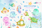 Mermaid and Underwater friends, an Illustration by RivusArt (Thumbnail 2 of 3)