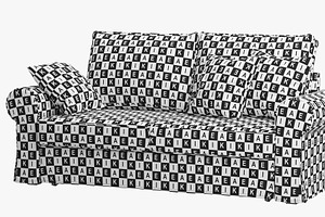 Two-seat Sofas 2 Options 3d Model